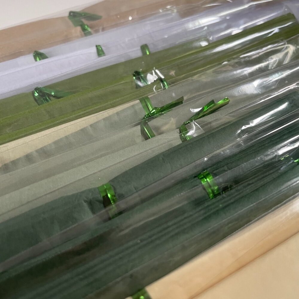 Neutral Green & Cream Tissue Pom Pom Decor Kit